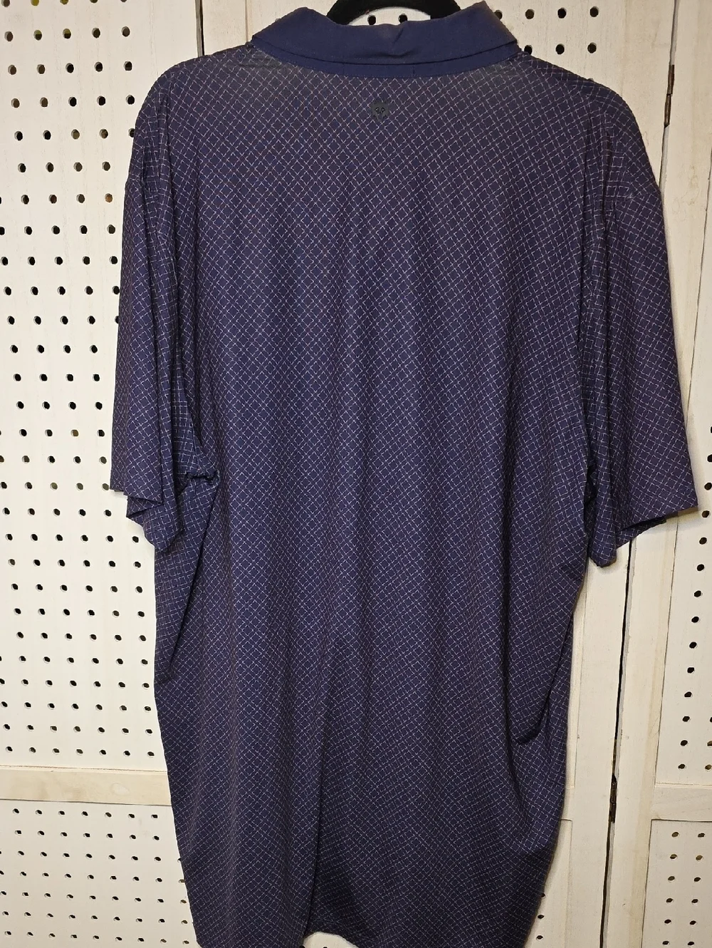 Greyson Navy Patterned Polo Shirt XL Performance - Picture 6 of 6